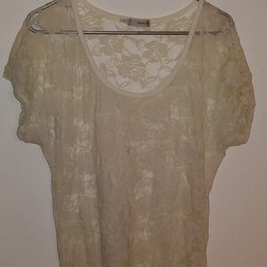 Lace, see through shirt